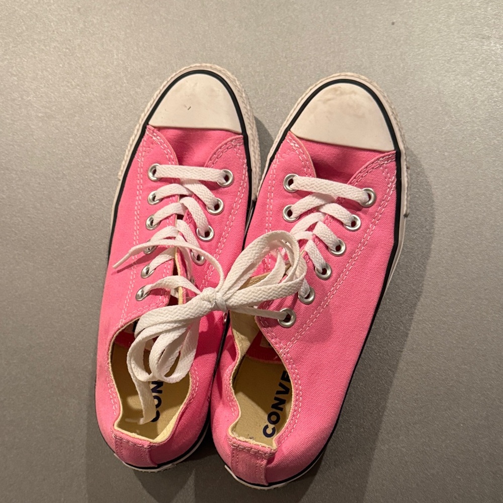Converse Women's Bright Pink Low-Top Sneakers